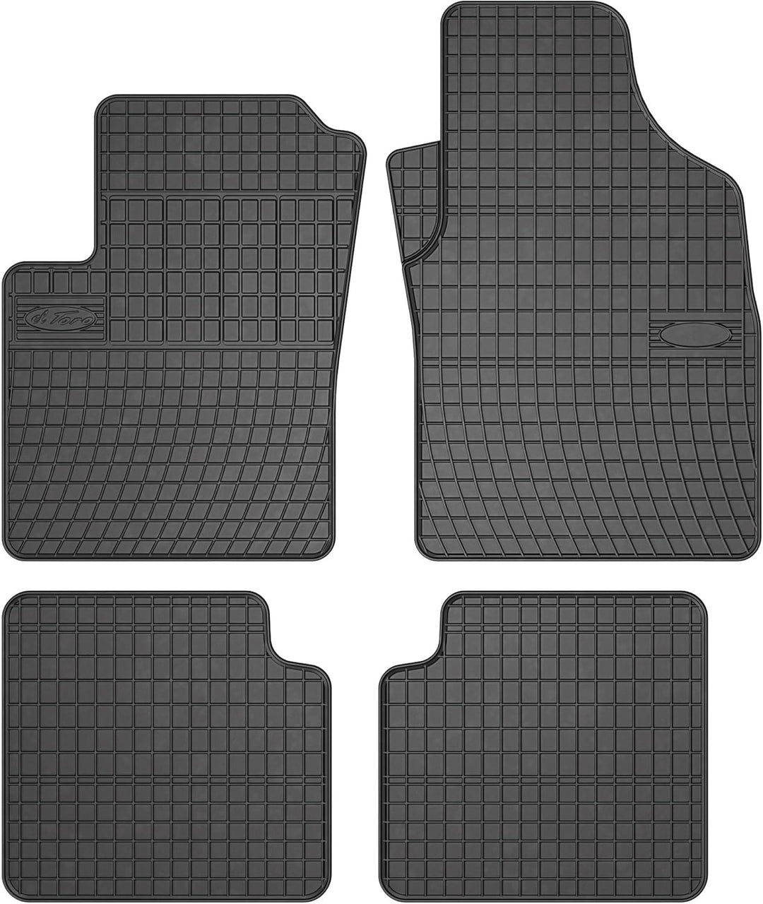SMK Gummimatten auto fussmatten Satz passend für Fiat 500 C ab 2007 Erleben Sie einen neuen Standard