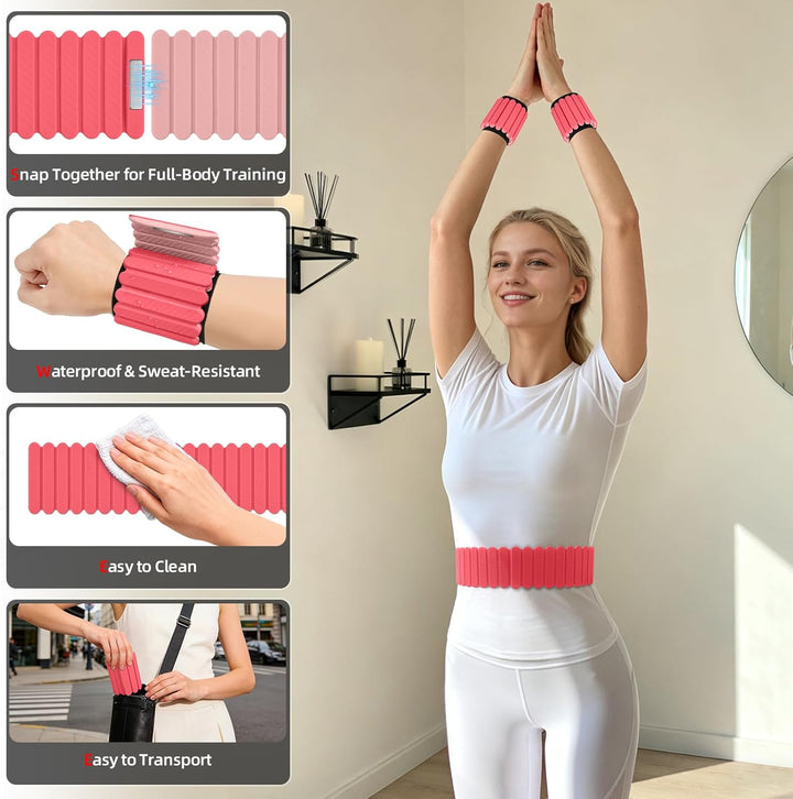 Abahub Magnetische Gewichte Hand Fuss Wrist Ankle Weights Handgelenk Gewichte für Beine und Arme Set