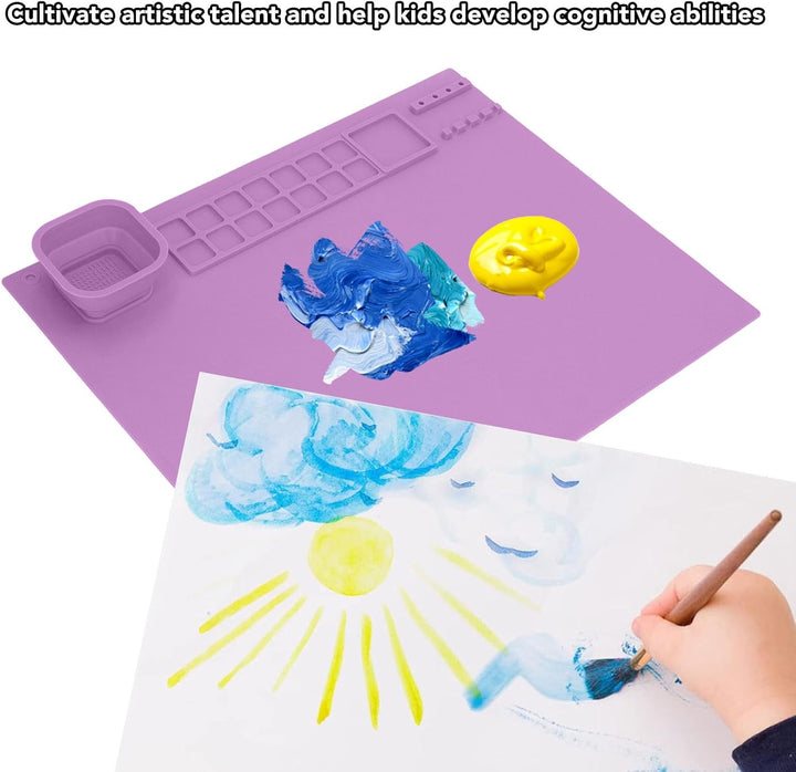 Mumusuki Silikon-Malmatte für Kleinkinder für DIY-Briefpapier für Kreatives Zubehör mit Kunstmatte,