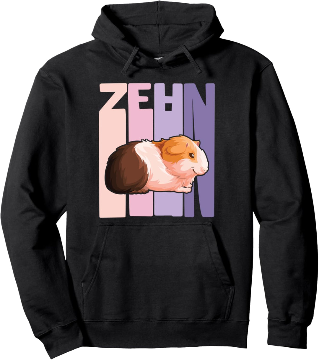 10. Geburtstag Mädchen süsses Meerschweinchen 10 Jahre alt Pullover Hoodie