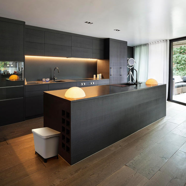 YourCasa® Mülleimer 2 Fächer [20L] im exklusiven Design Mülltrennsystem - Mülleimer Küche mit Deckel