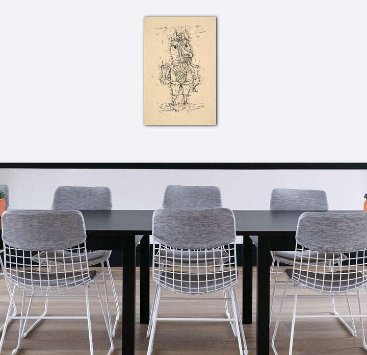Printed Paintings Leinwand (60x80cm): Paul Klee - Ass (Esel) (1925) 60x80 cm, 60x80 cm