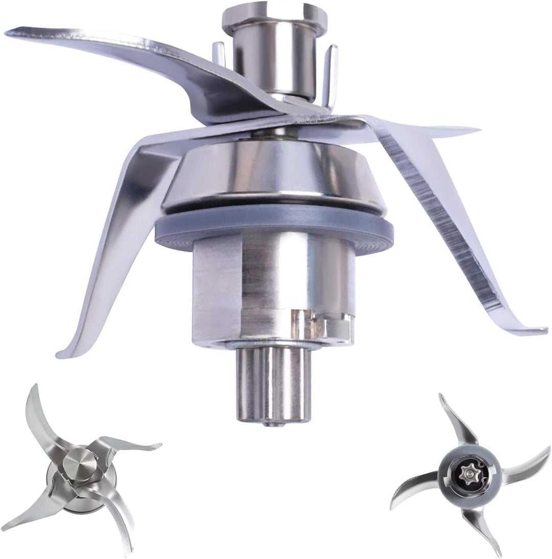 Poweka TM21 Messer Kompatibel mit Vorwerk Thermomix TM21 Edelstahl Küchenmaschine mit Dichtring, TM2