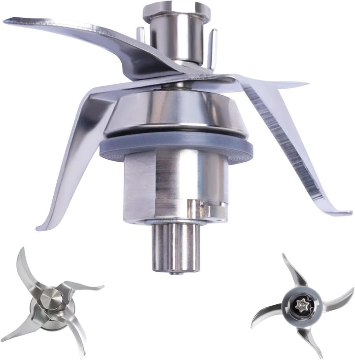 Poweka TM21 Messer Kompatibel mit Vorwerk Thermomix TM21 Edelstahl Küchenmaschine mit Dichtring, TM2