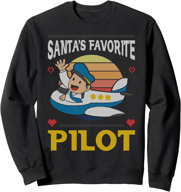 Weihnachts-Flugzeug-Betriebsflugzeug Sweatshirt