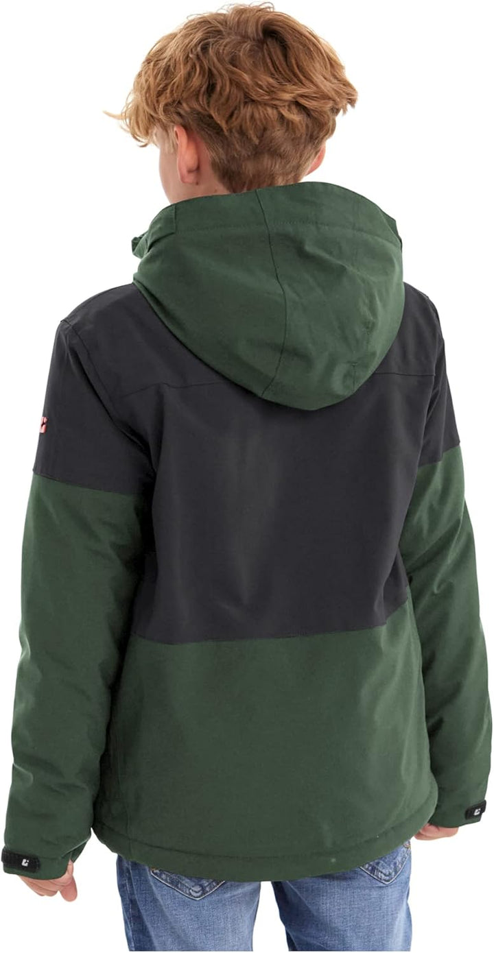 Killtec Jungen Outdoorjacke Funktionsjacke mit Kapuze und Schneefang KOW 29 BYS SKI Jckt wasserdicht