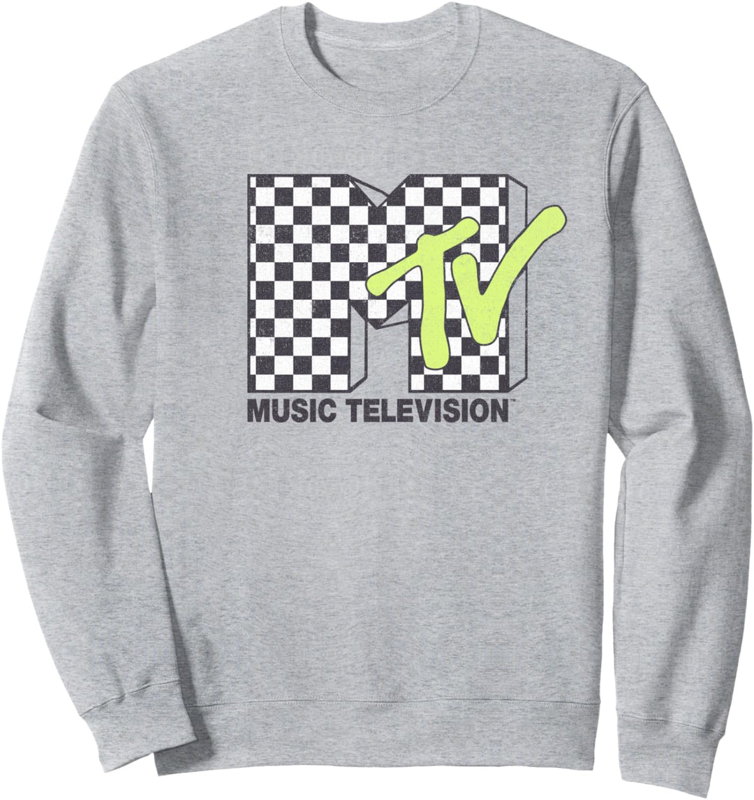 MTV Soft Checkered Logo Sweatshirt