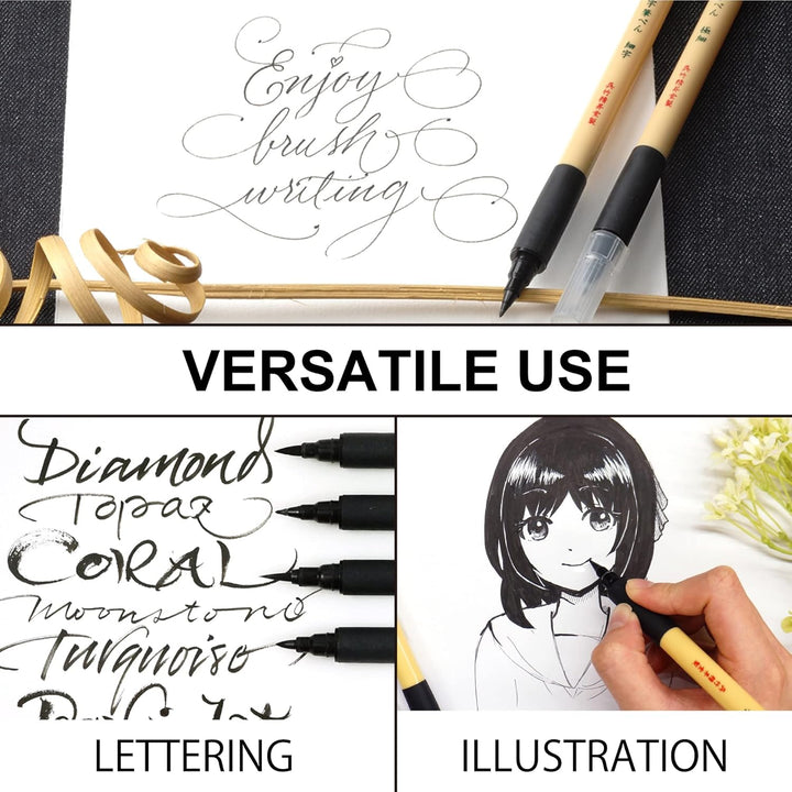 Kuretake Bimoji Brush Pen für Manga/Kalligraphie (5) 1, 1
