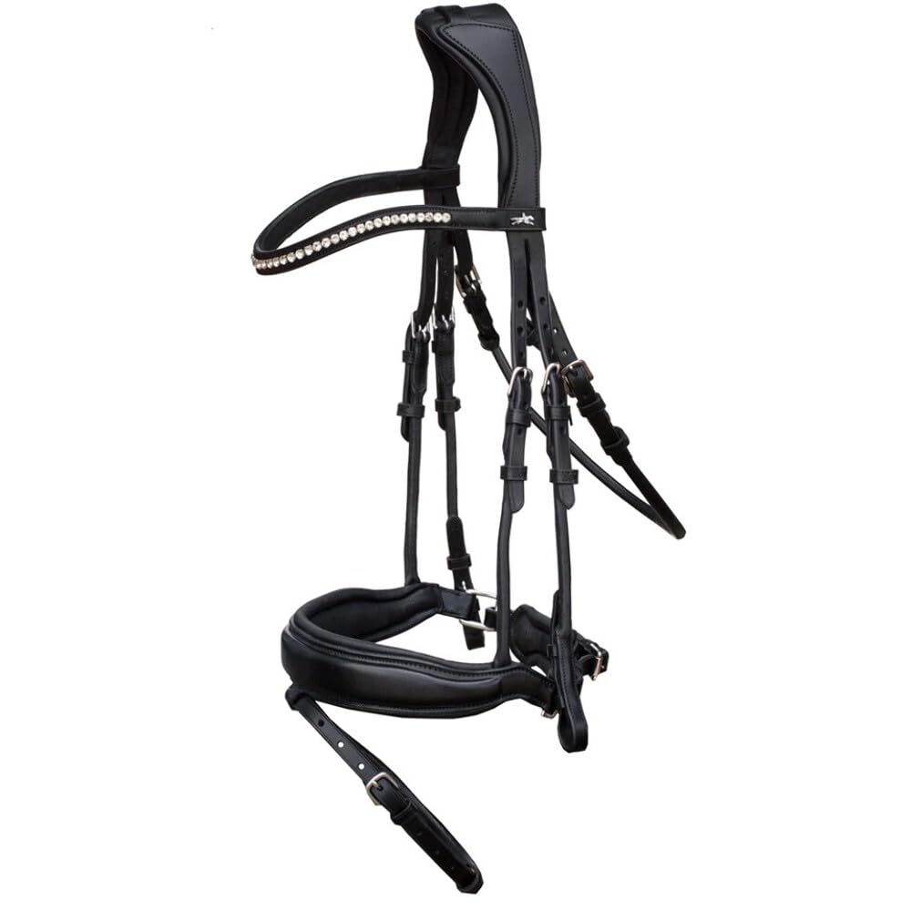 Schockemöhle Malibu Anatomic Snaffle Bridle Schwarz Full Size, Schwarz Full Size