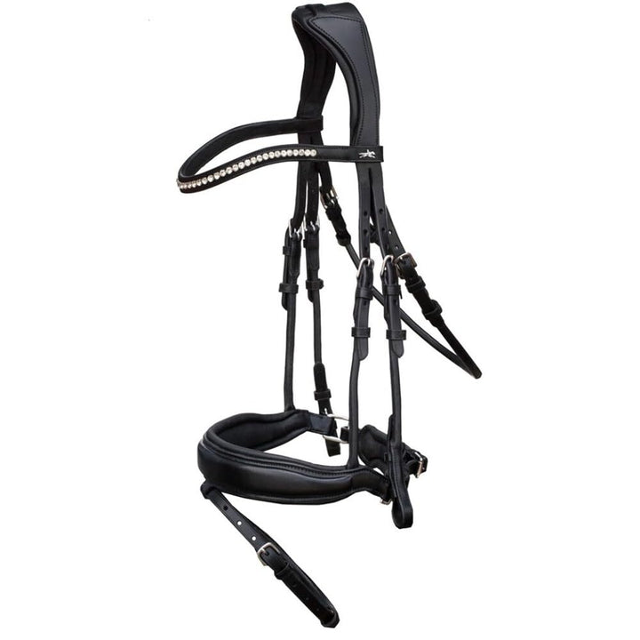 Schockemöhle Malibu Anatomic Snaffle Bridle Schwarz Full Size, Schwarz Full Size