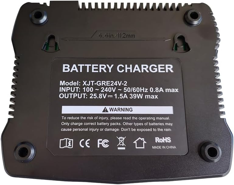 24V Dual Port Ladegerät kompatibel mit Greenworks 24V Batterie 29842 29852 BAG708 BAG709 BAG710 BAG7