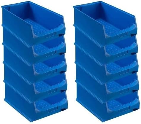 Blaue Sichtlagerbox 5.0 | HxBxT 20x30x50cm | 21,8 Liter | Sichtlagerbehälter, Sichtlagerkasten, Sich