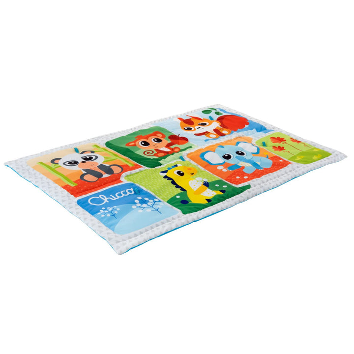 Chicco XXL Zauberwald Spielteppich, weicher bunter Teppich mit Waldtieren, für Babys erste Bewegunge