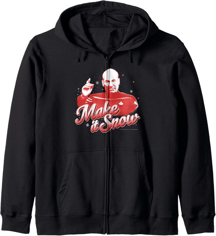 Star Trek: The Next Generation Christmas Picard Make It Snow Kapuzenjacke