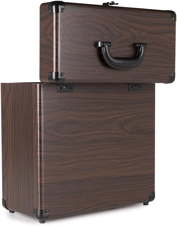 Audizio RC32 - Robuster Koffer für Schallplatten Aufbewahrung - Design Vinyl Holder - Plattenkoffer
