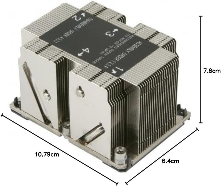 Supermicro CPU Kühler Sockel 3647 2U passiv CPU-Kühler Intel Xeon Phi