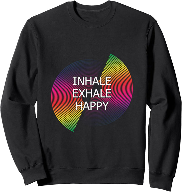 Inhale Exhale Sport Yoga Zen Sportlich Bewegung Gesundheit Sweatshirt