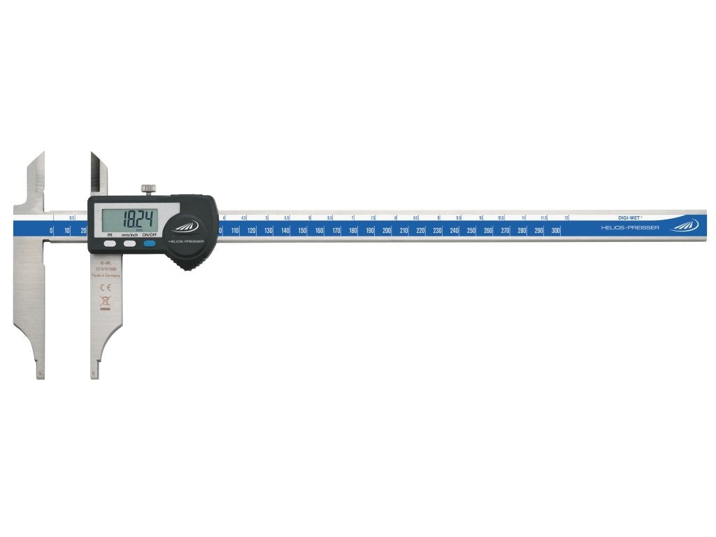 HELIOS-PREISSER 1330522 Digitaler Werkstattmessschieber mit Spitzen, 300 x 90 mm, 90