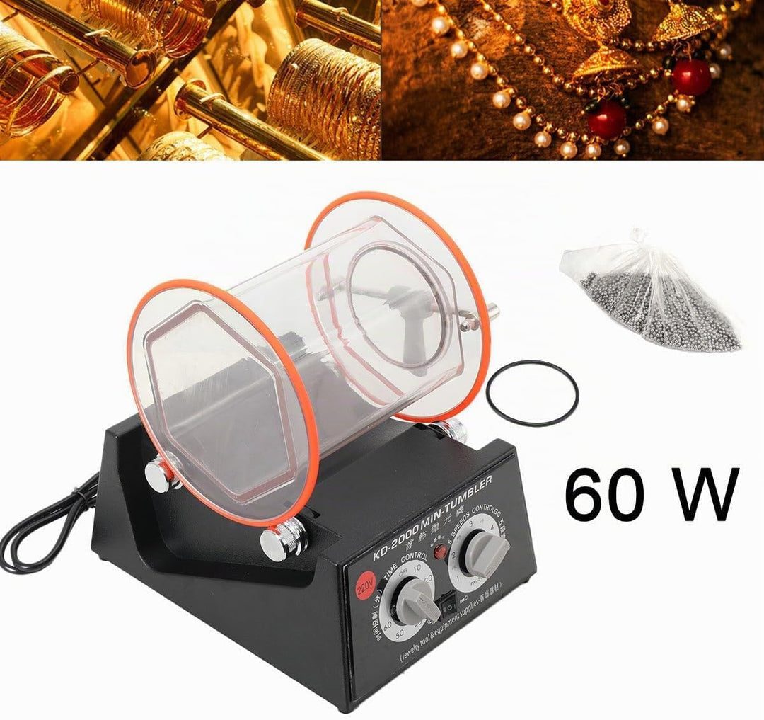 Lfhelper 5KG Poliertrommel Poliermaschine Schmuck polieren Maschine Rotary Tumbler Schmuckpolier Pol