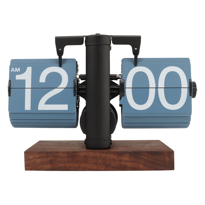 Cyrank Flip Clock Schreibtisch, Retro Digital Flip Down Clock Flip Digitaluhr Mechanische Uhr Flip C