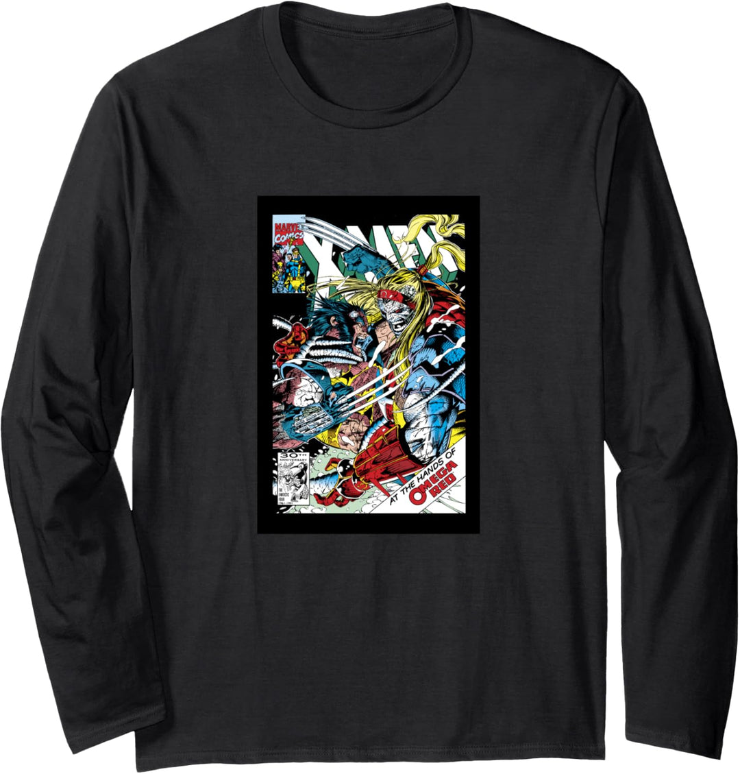 Marvel Omega Red Comic Book Cover Langarmshirt
