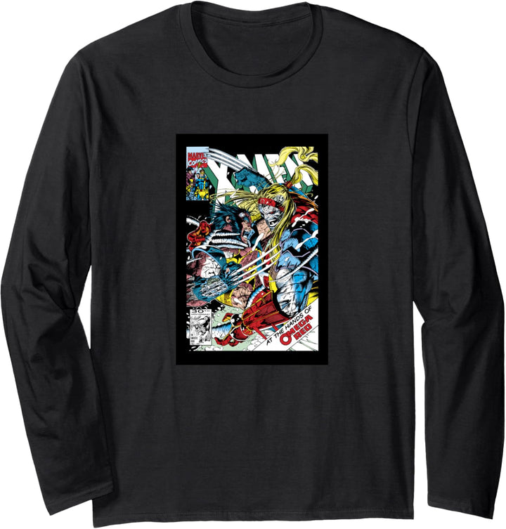 Marvel Omega Red Comic Book Cover Langarmshirt