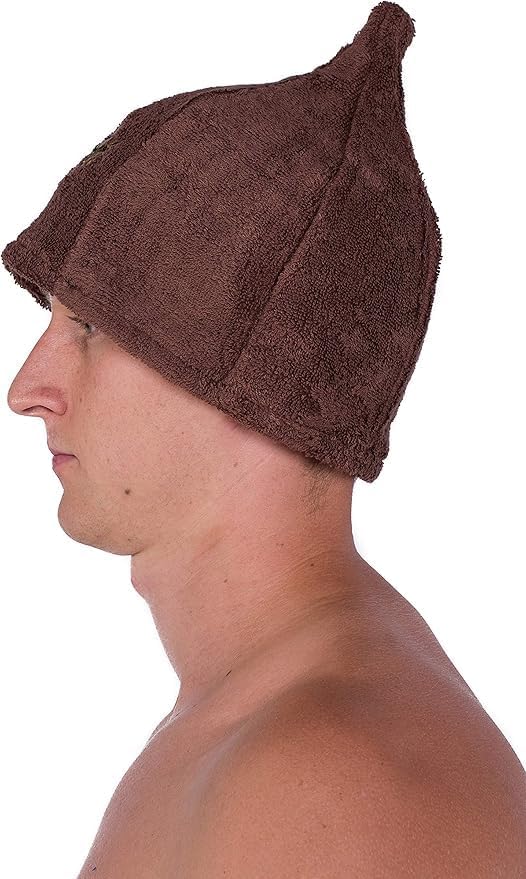 Sotra Saunamütze 100% Baumwolle – Weiche Frottee Sauna Kappe für Damen & Herren – Schutz für Haare &
