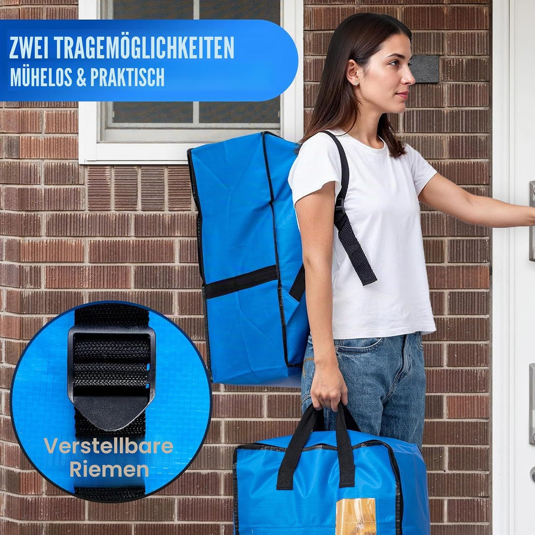 TAILI Vertikale Umzugstaschen, starke Griffe und Reissverschlüsse, Umzugsutensilien, Kleideraufbewah