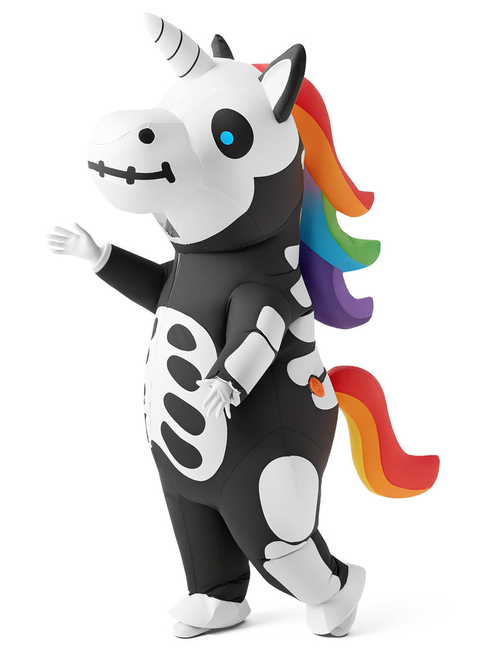 Spooktacular Creations Aufblasbares Einhorn Kostüm Ganzkörper, Einhorn Air Blow-up Kostüm für Hallow