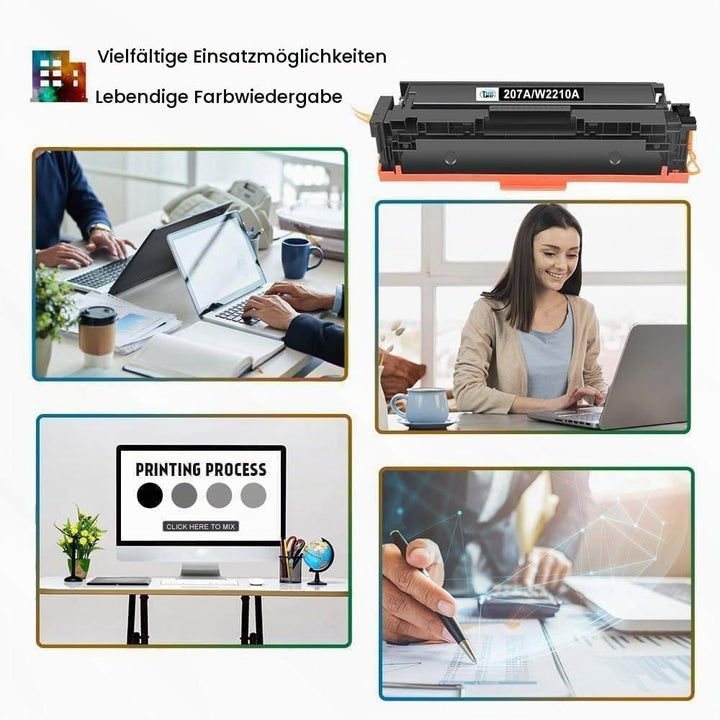 Cool Toner 207A Kompatible Tonerkartusche als Ersatz für HP 207A 207X Color Laserjet Pro MFP M283fdw