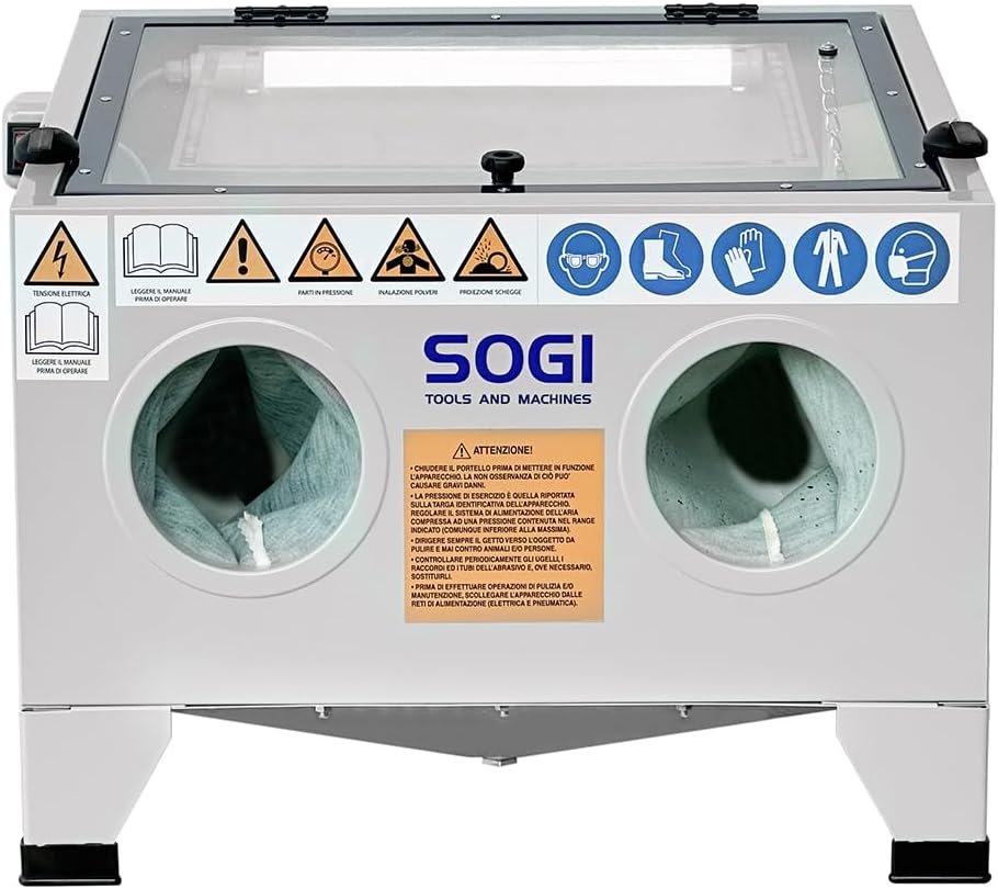 SOGI S-56 Sandstrahlkabine Tischgerät mit Zubehör