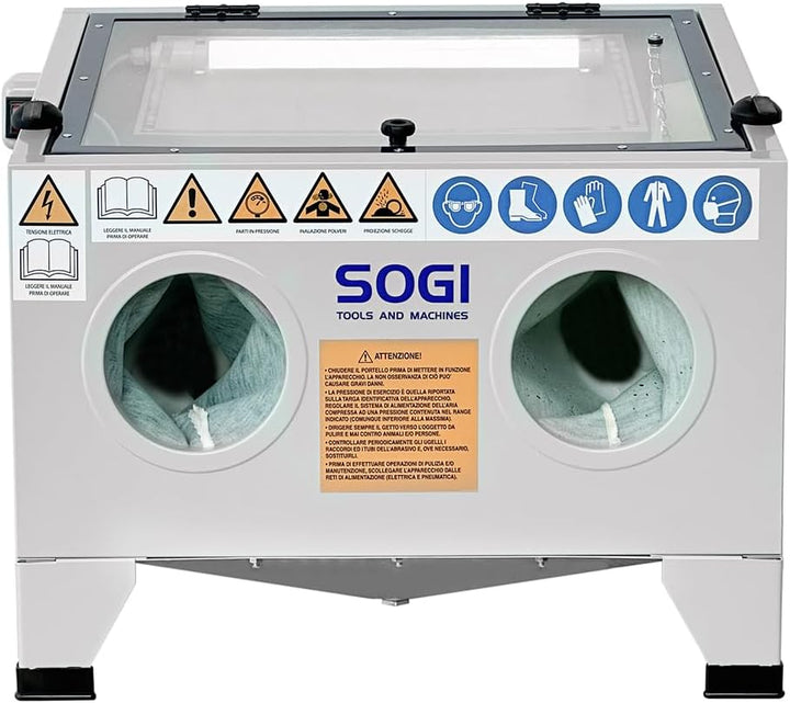 SOGI S-56 Sandstrahlkabine Tischgerät mit Zubehör