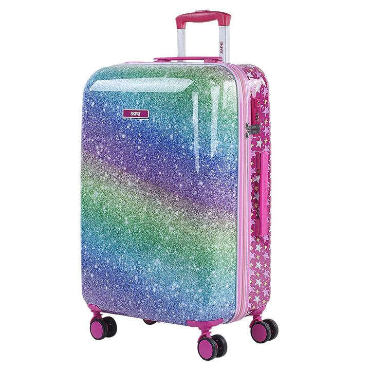 SKPAT - Reisekoffer Kinder Polycarbonat Koffer Kinder Kinderkoffer Mädchen - Kinder Koffer mit Integ