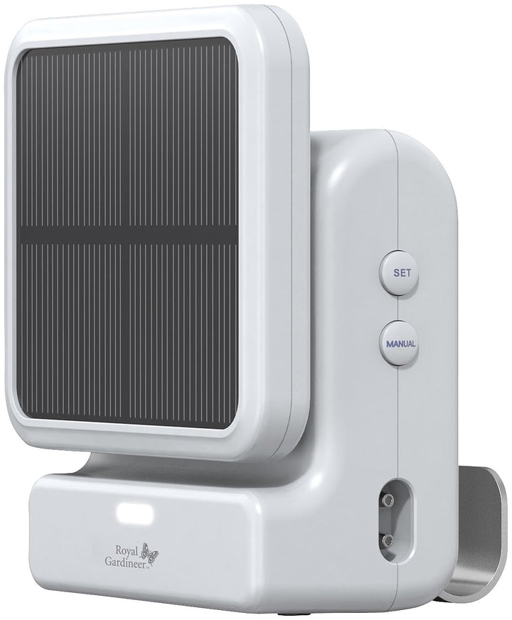 Royal Gardineer Smartes WLAN-Solar-Bewässerungssystem mit Pumpe, 30 l/Std., Akku, App