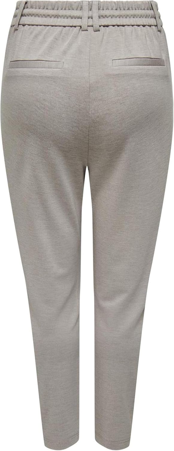 ONLY Damen Onlpoptrash Life Easy Col Pant PNT Noos Trousers XS / 32L Fossil/Detail:melange, XS / 32L