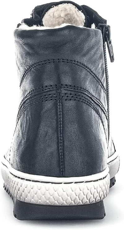 Gabor Damen Schnürstiefeletten | Frauen Schnürboots | High-Top Sneaker | Wechselfussbett | Reissvers