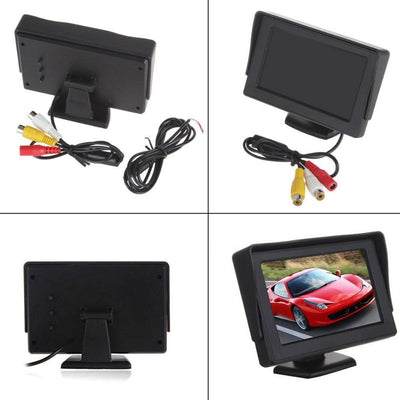 4.3 Zoll TFT LCD Farbdisplay Auto Monitor + Bremsleuchte Rückfahrkamera Ersatz für Opel Vivaro Surf