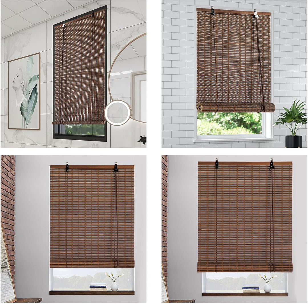Cy.curtain bright Bambusrollo für den Innenbereich, Bambusrollo, für Türen und Fenster, Bambusvorhan