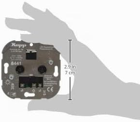 Kopp 844100188 LED-Dimmer Doppel-Dreh-Ausschalter 2 x 5-40 W Doppeldimmer Unterputz, Doppeldimmer Un