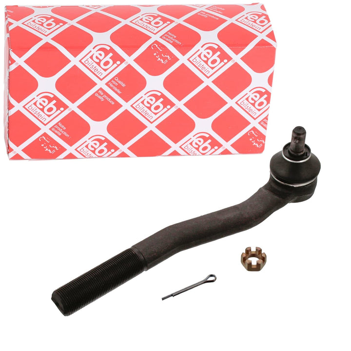 febi bilstein 41090 Spurstangenendstück mit Kronenmutter und Splint , 1 Stück Vorderachse rechts, Vo