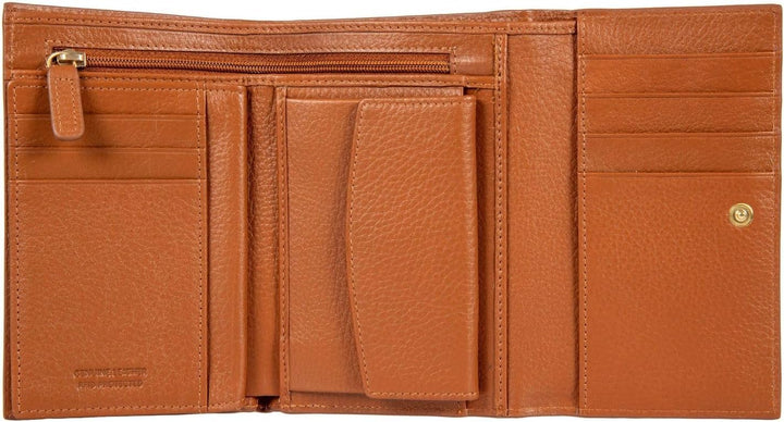 Bric's Marmolada Horizontales Damen-Portemonnaie aus Leder mit RFID-Schutz, Geldscheinfach, 12 Karte