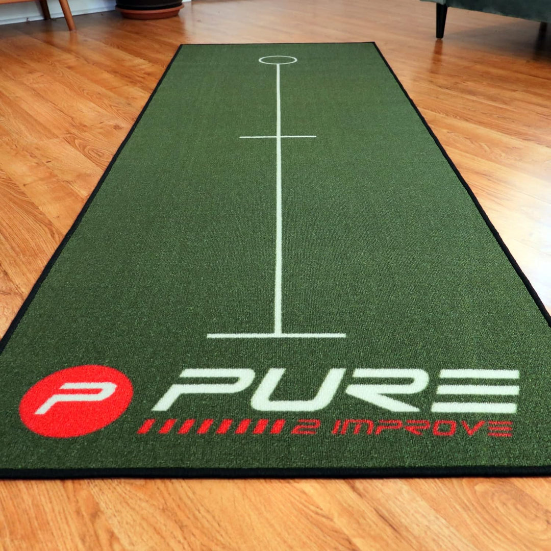 Pure2Improve Unisex-Adult Golf Puttingmatte 237x80cm Grün, 237x80cm Grün