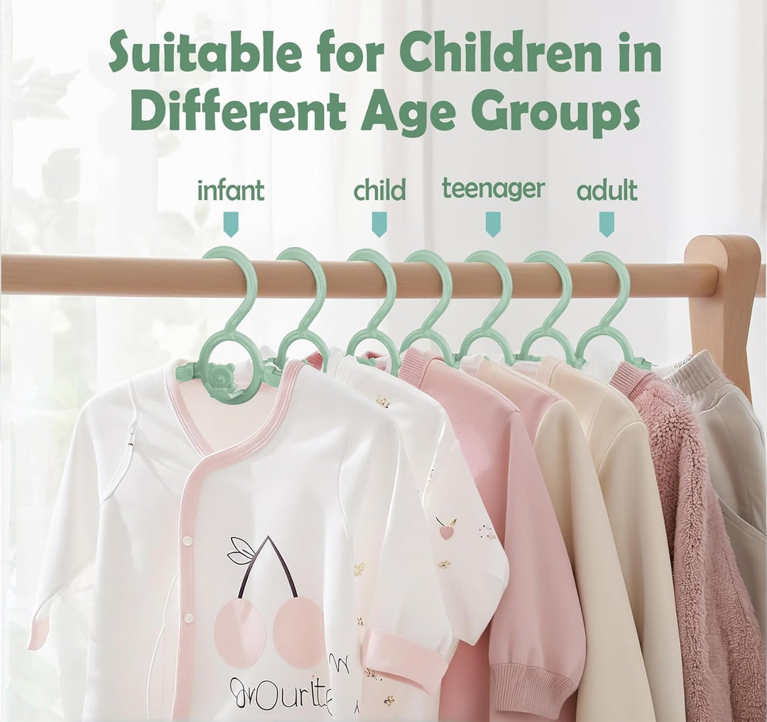 Anstore Kleiderbügel Kinderkleiderbügel 20 Stück Mitwachsende Kinderkleiderbügel Platzsparend mit St
