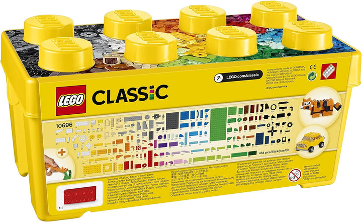LEGO 10696 Classic Mittelgrosse Bausteine-Box, Bausteine mit Aufbewahrungsbox für Kinder, Geschenk f