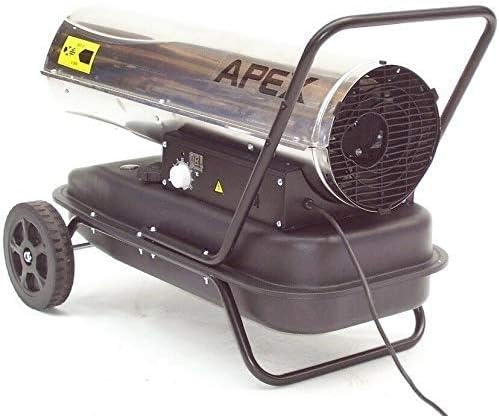 Edelstahl Heizkanone 30kW Diesel Heizung 55519 Ölheizgerät Bautrockner Bauheizer