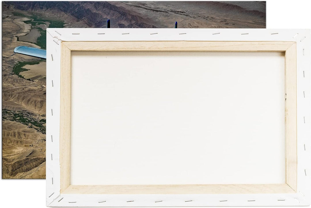 deyoli Atemberaubendes Militär Flugzeug Format:75x50 cm als Leinwandbild, Motiv fertig gerahmt auf E