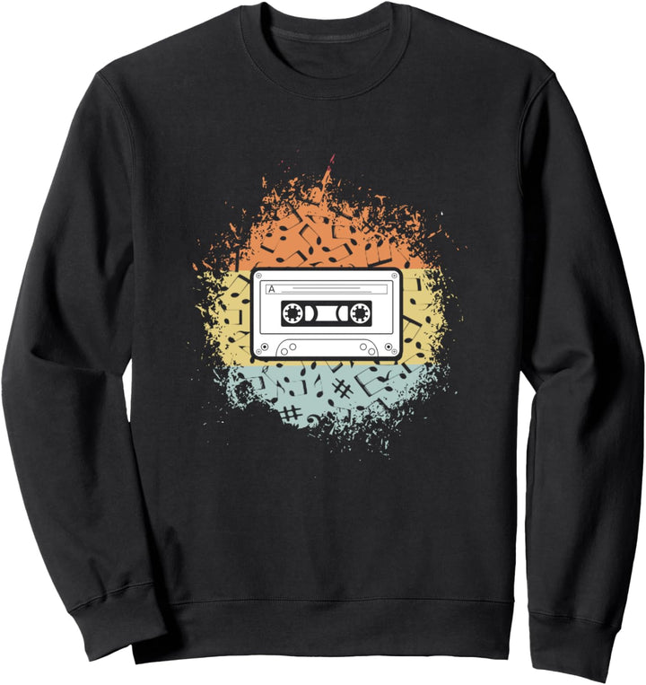 Cassette Retro 80s 1980s Style Vintage Tape Music Mixtape Sweatshirt