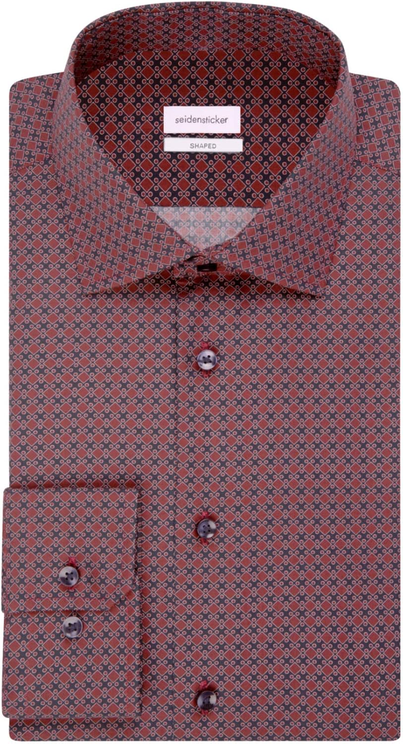 Seidensticker Herren Business Hemd - Shaped Fit - Bügelfrei - Kent-Kragen - Langarm - 100% Baumwolle