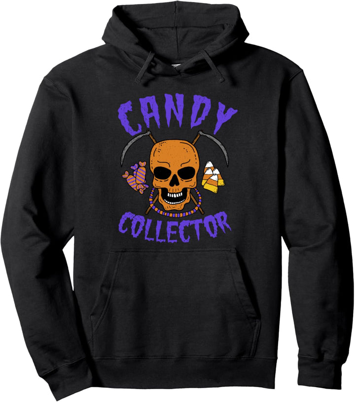 Candy Collector - Funny Halloween Skull Pullover Hoodie