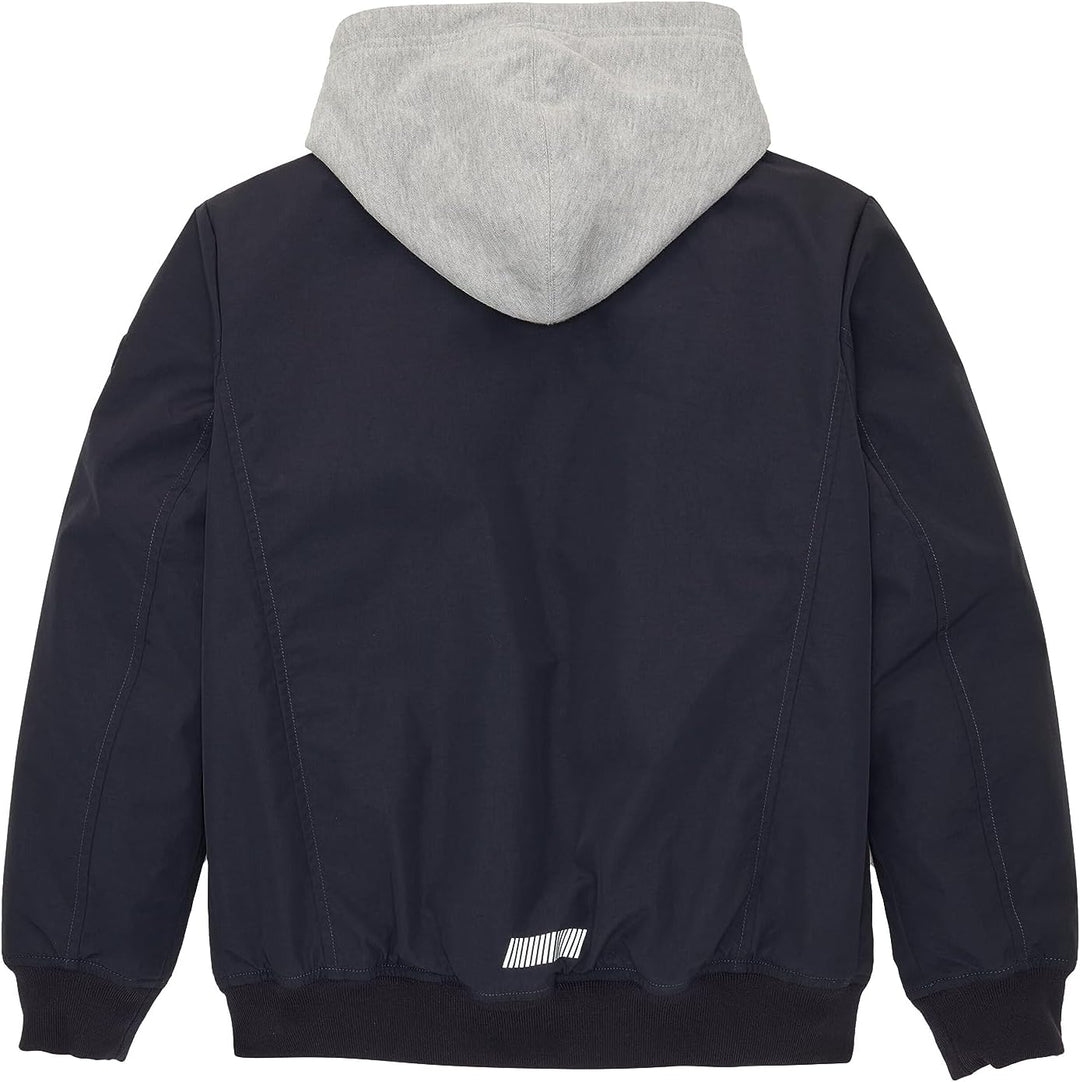 TOM TAILOR Jungen 1038538 Bomberjacke mit abnehmbarer Kapuze (1er Pack) 140 10668 - Sky Captain Blue